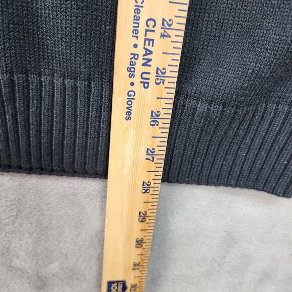 NWT Great Northwest Clothing Co Men’s Medium Black 1/4 Zip Sweater Cotton Blend - Picture 9 of 10